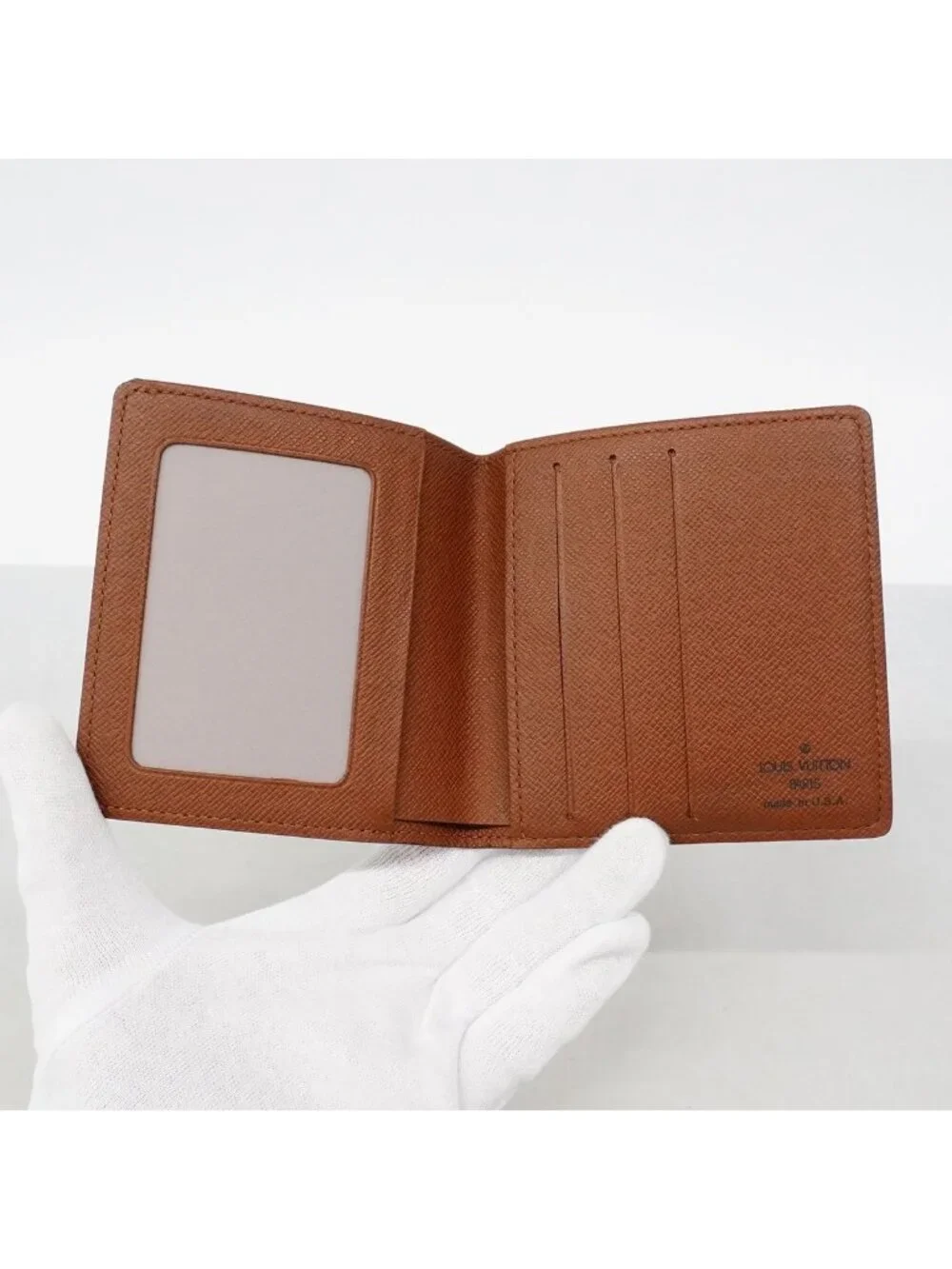Louis Vuitton Billfold Monogram Portobiert Blue Brown Wallet